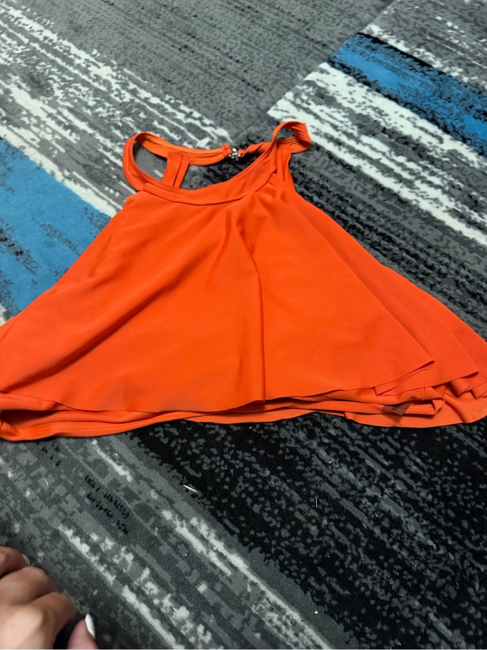 Bright Orange Halter Swim Top
